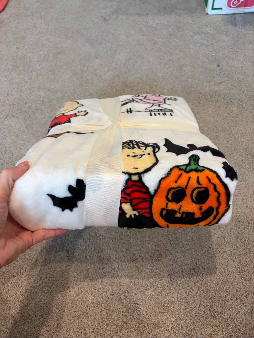 NWT Peanuts Halloween VelvetSoft Throw Blanket Charlie Brown Snoopy